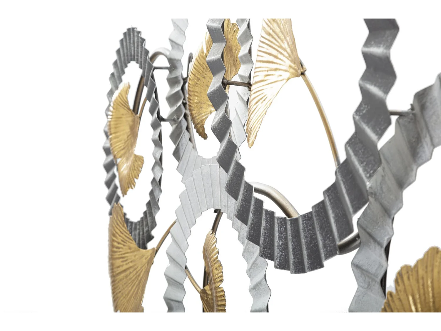 Pannello decorativo 3D in metallo multicolore cm 126x5x58