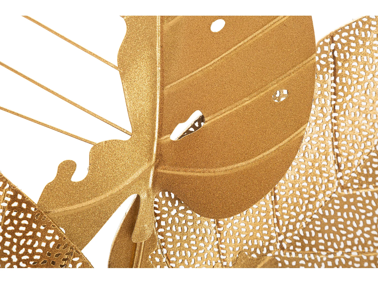 Décoration Murale en Métal "Autumn Leaf" 84cm Or