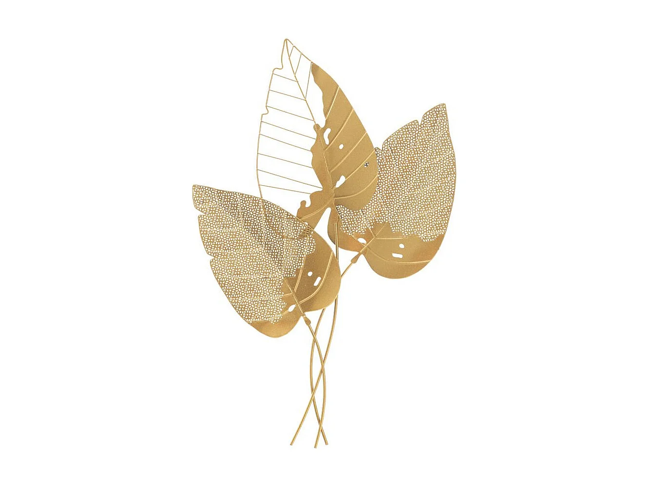 Décoration Murale en Métal "Autumn Leaf" 84cm Or