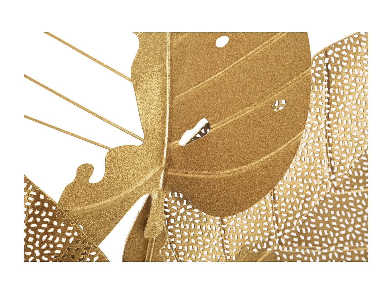 Décoration Murale en Métal "Autumn Leaf" 84cm Or