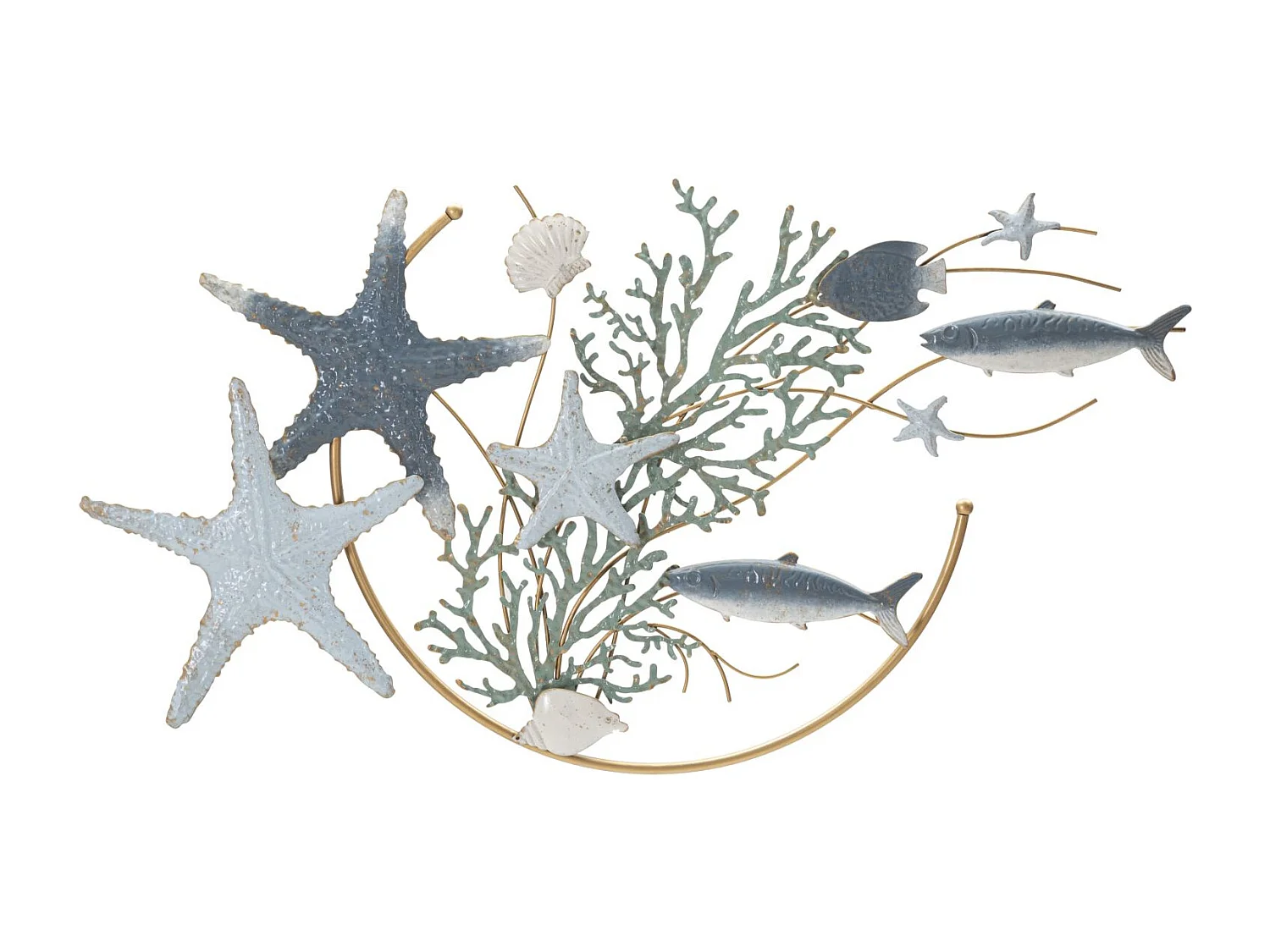 Décoration Murale en Métal "Sea Star" 95cm Multicolore