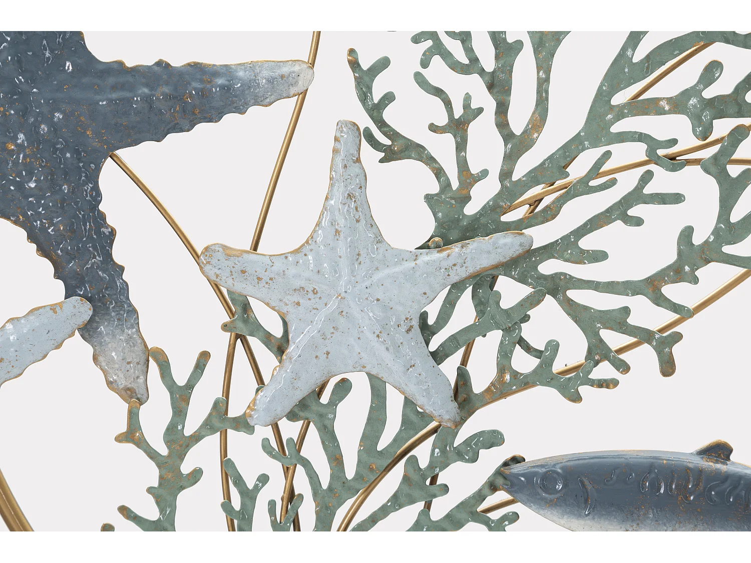 Décoration Murale en Métal "Sea Star" 95cm Multicolore