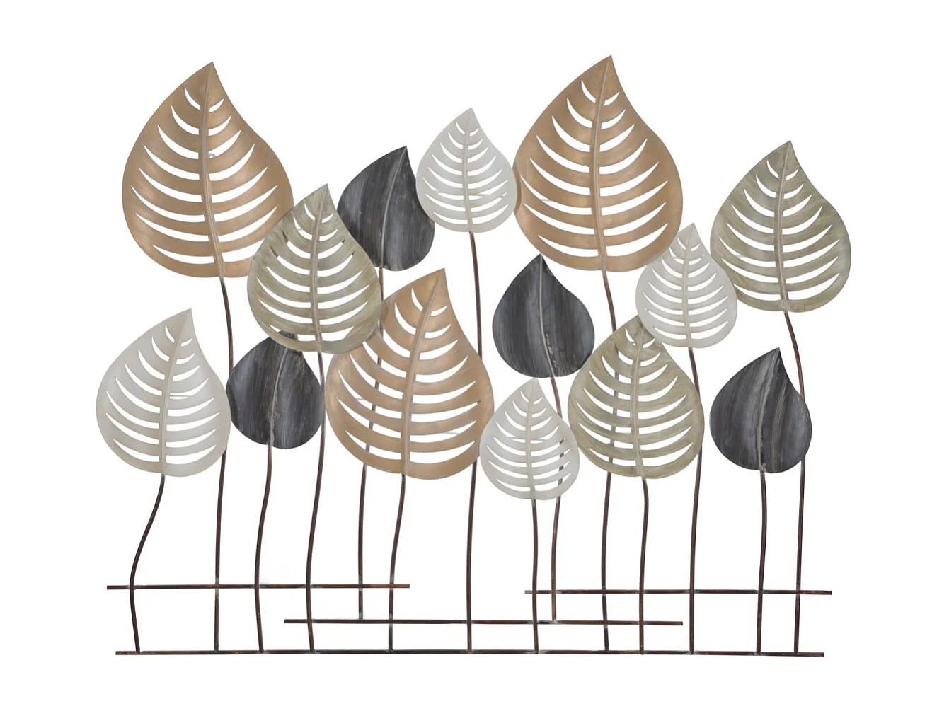 Décoration Murale en Métal "Otip" 103cm Multicolore