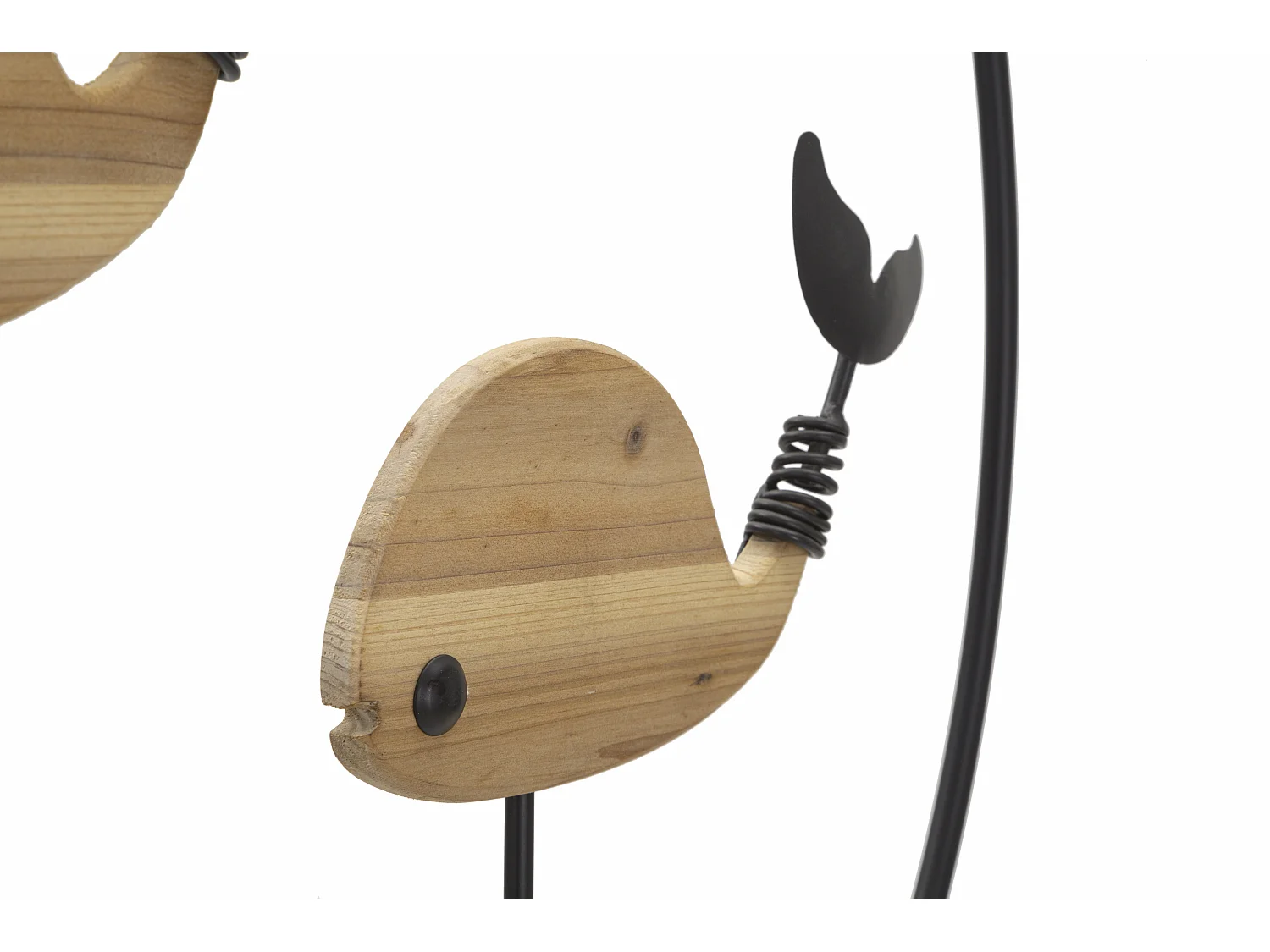 Pannello decorativo 3D in metallo marrone balene cm 56x2x60