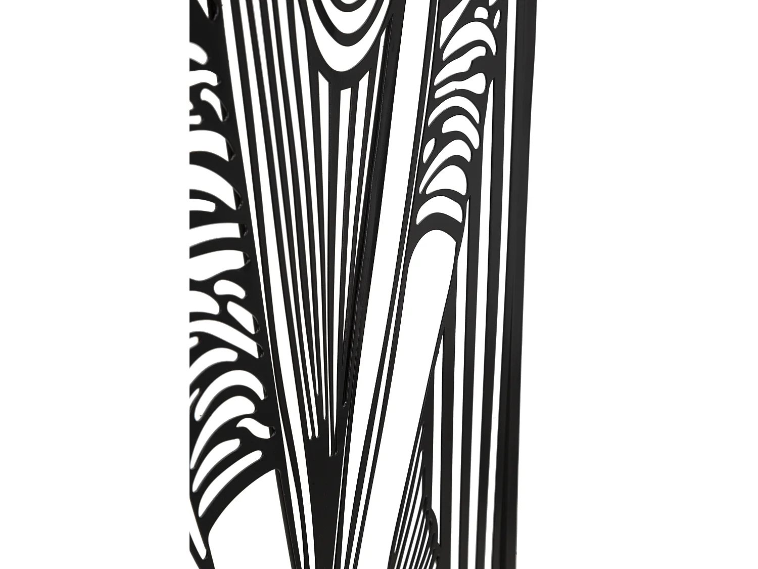 Décoration Murale Encadrée en Métal "Fashion" 60cm Noir