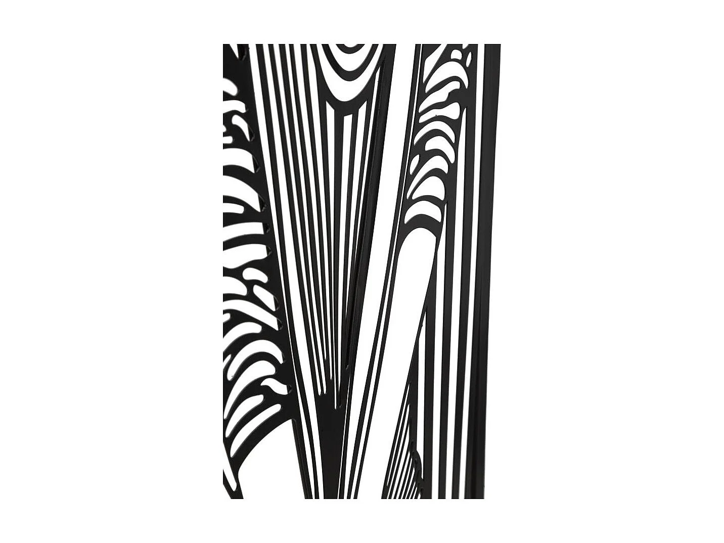 Décoration Murale Encadrée en Métal "Fashion" 60cm Noir