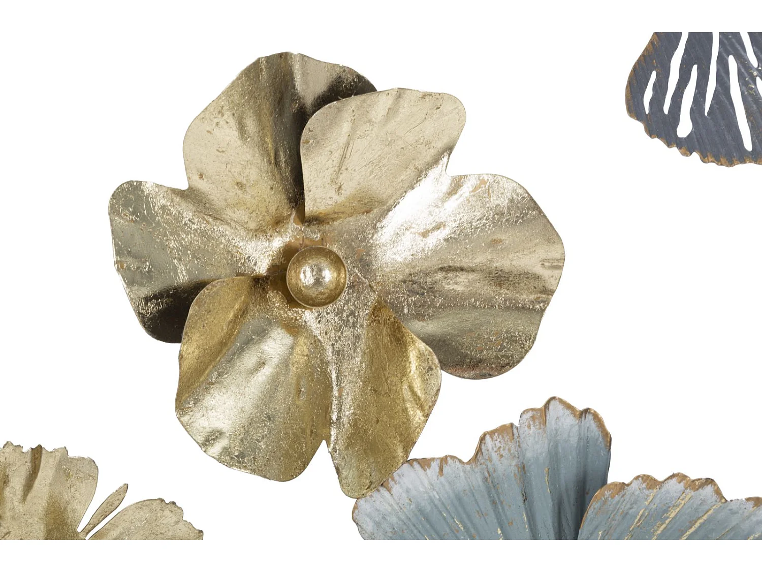 Pannello decorativo 3D in metallo multicolore cm 78,5x5x74