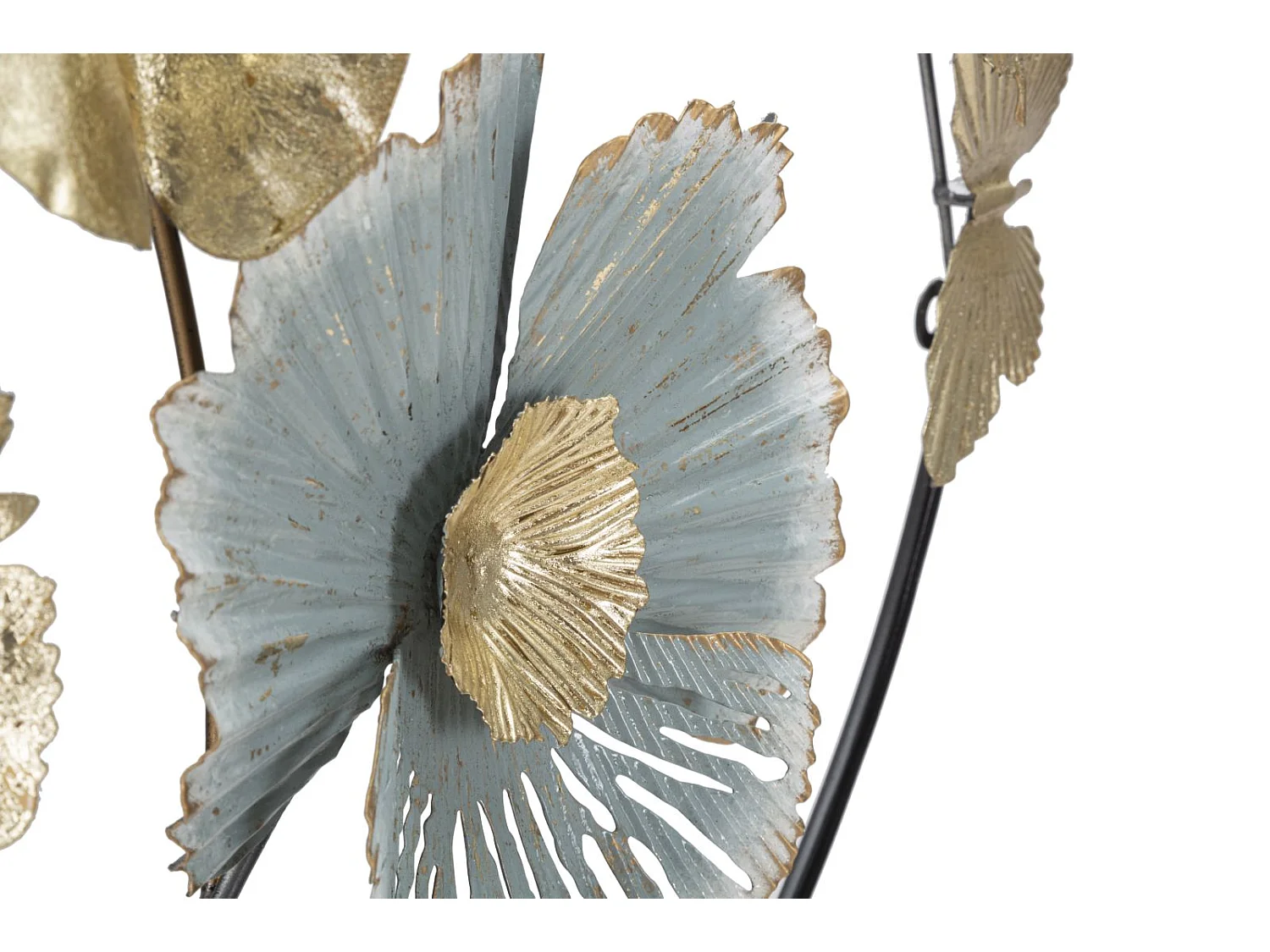 Pannello decorativo 3D in metallo multicolore cm 78,5x5x74