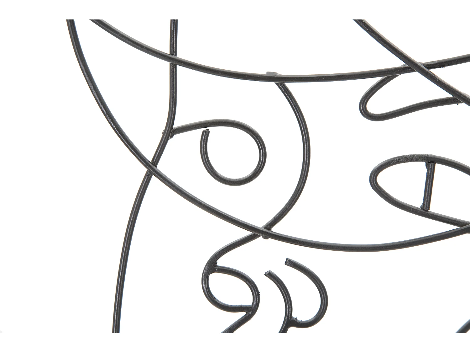 Set di 2 pannelli decorativi 3D donna in metallo neri cm 60x1x80