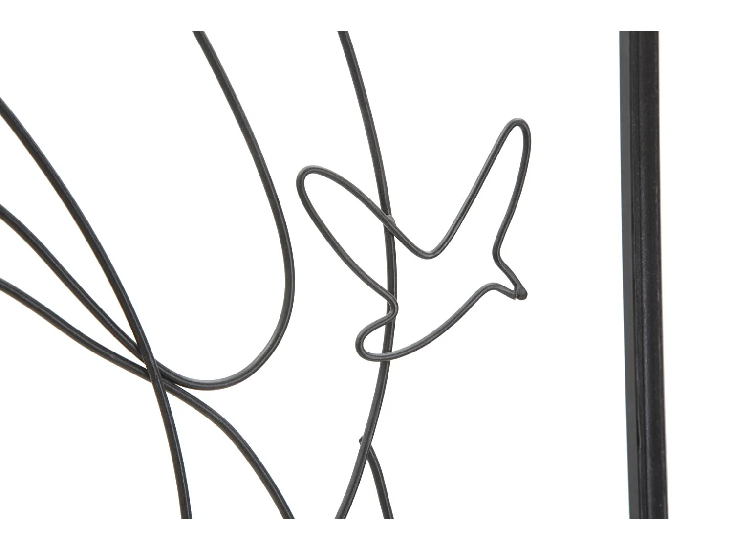 2er-Set 3D-Dekopaneele Frau aus Metall schwarz 60x1x80 cm