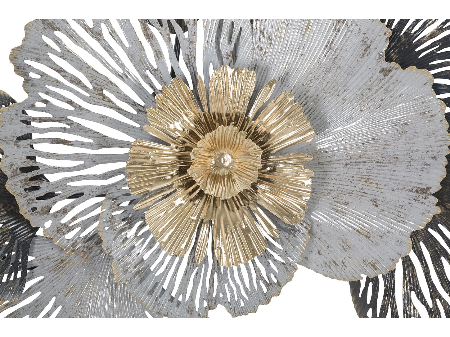 Panneau décoratif 3D en métal multicolore cm 97,8x7x59