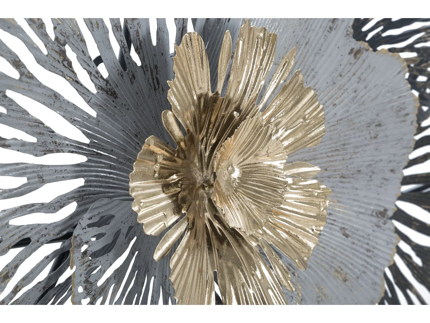 Panneau décoratif 3D en métal multicolore cm 97,8x7x59