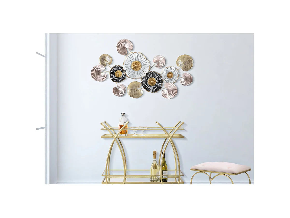 Décoration Murale en Métal "Pinky" 106cm Multicolore
