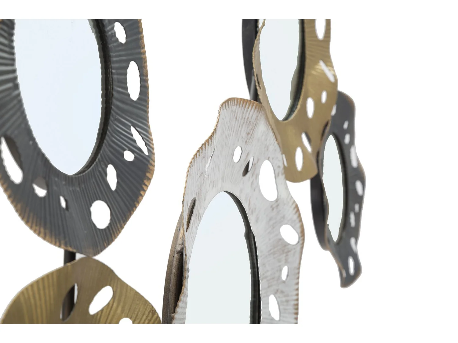 Décoration Murale 6 Miroirs "Gloty" 104cm Multicolore