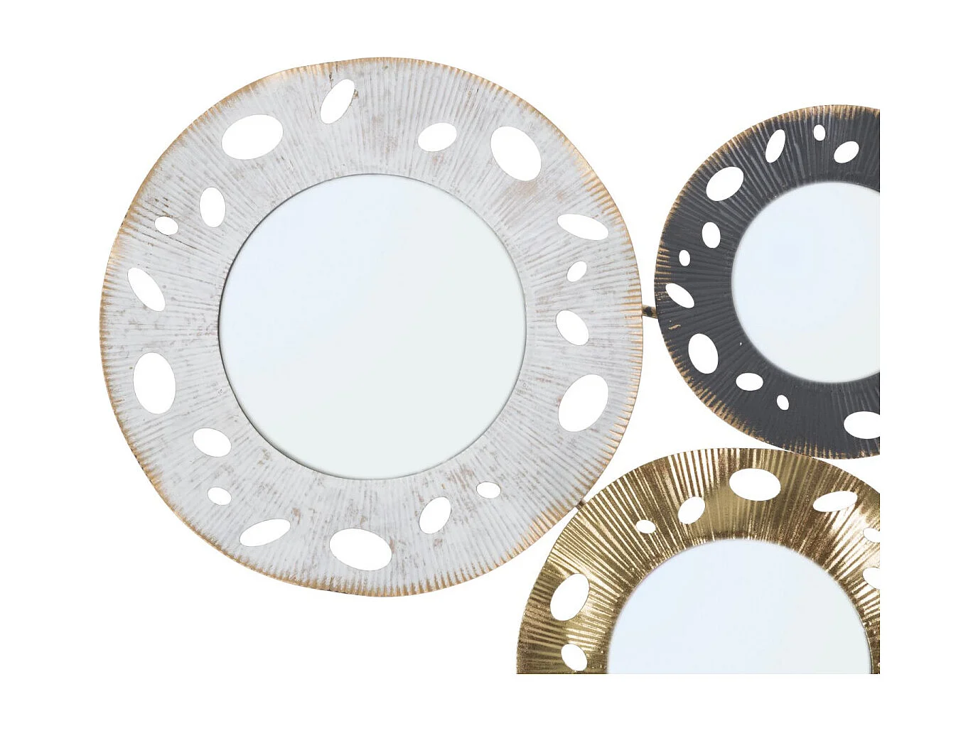 Décoration Murale 6 Miroirs "Gloty" 104cm Multicolore