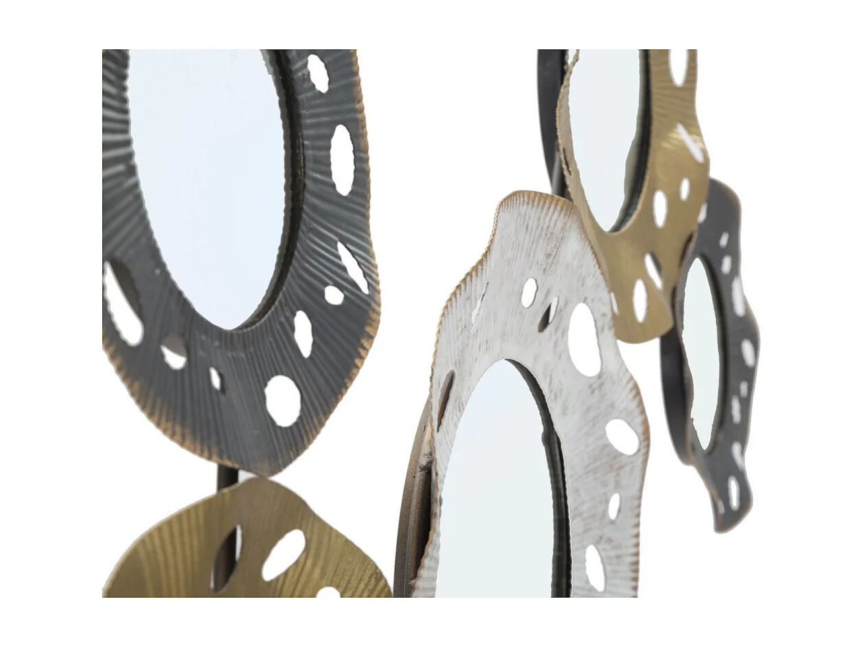 Décoration Murale 6 Miroirs "Gloty" 104cm Multicolore