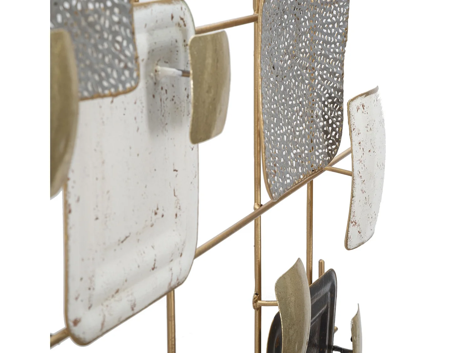 Décoration Murale en Métal "Cubes" 80cm Multicolore