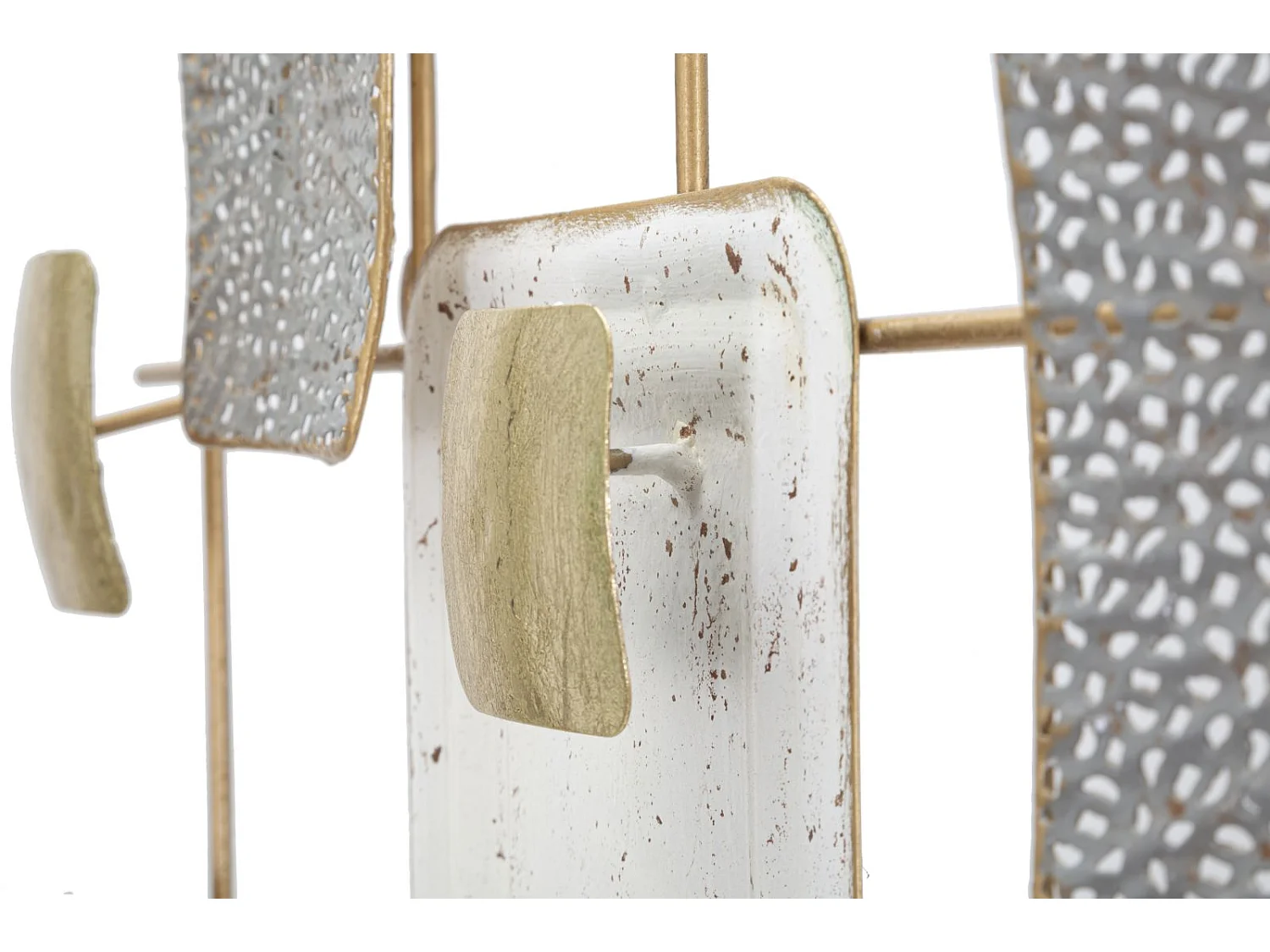 Décoration Murale en Métal "Cubes" 80cm Multicolore