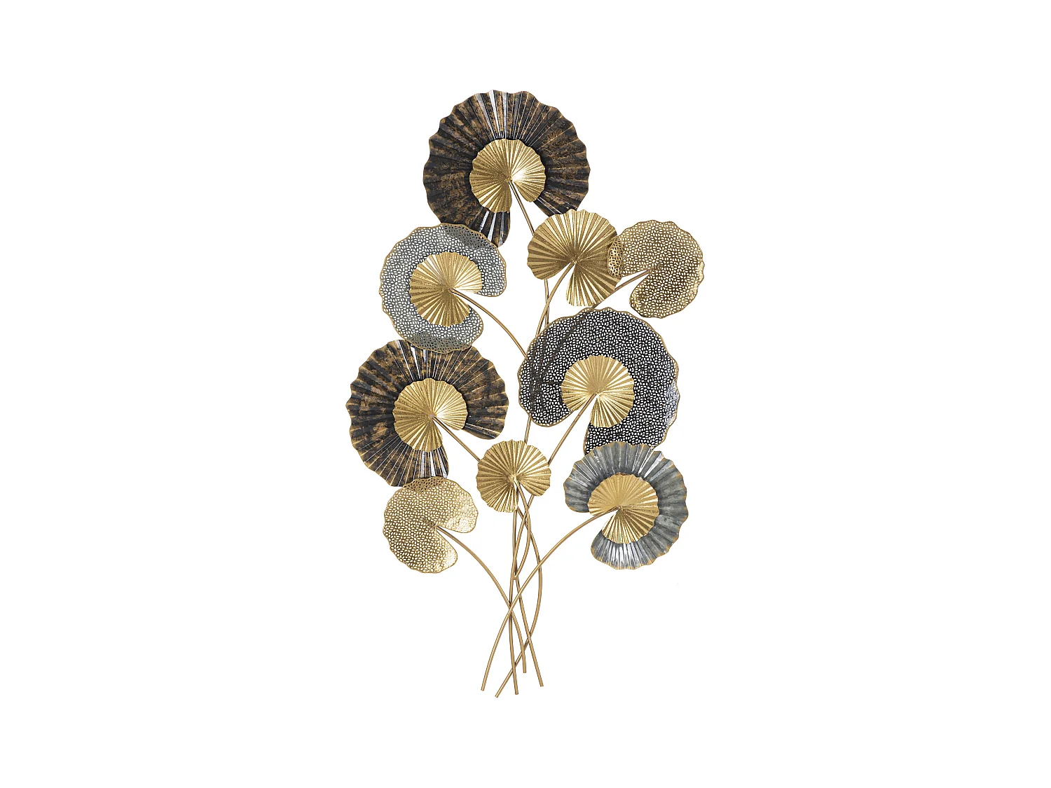 Web Metal Wall Panel -C- 63.5x4x109.5 cm, Nature-Inspired Design in Multicolor