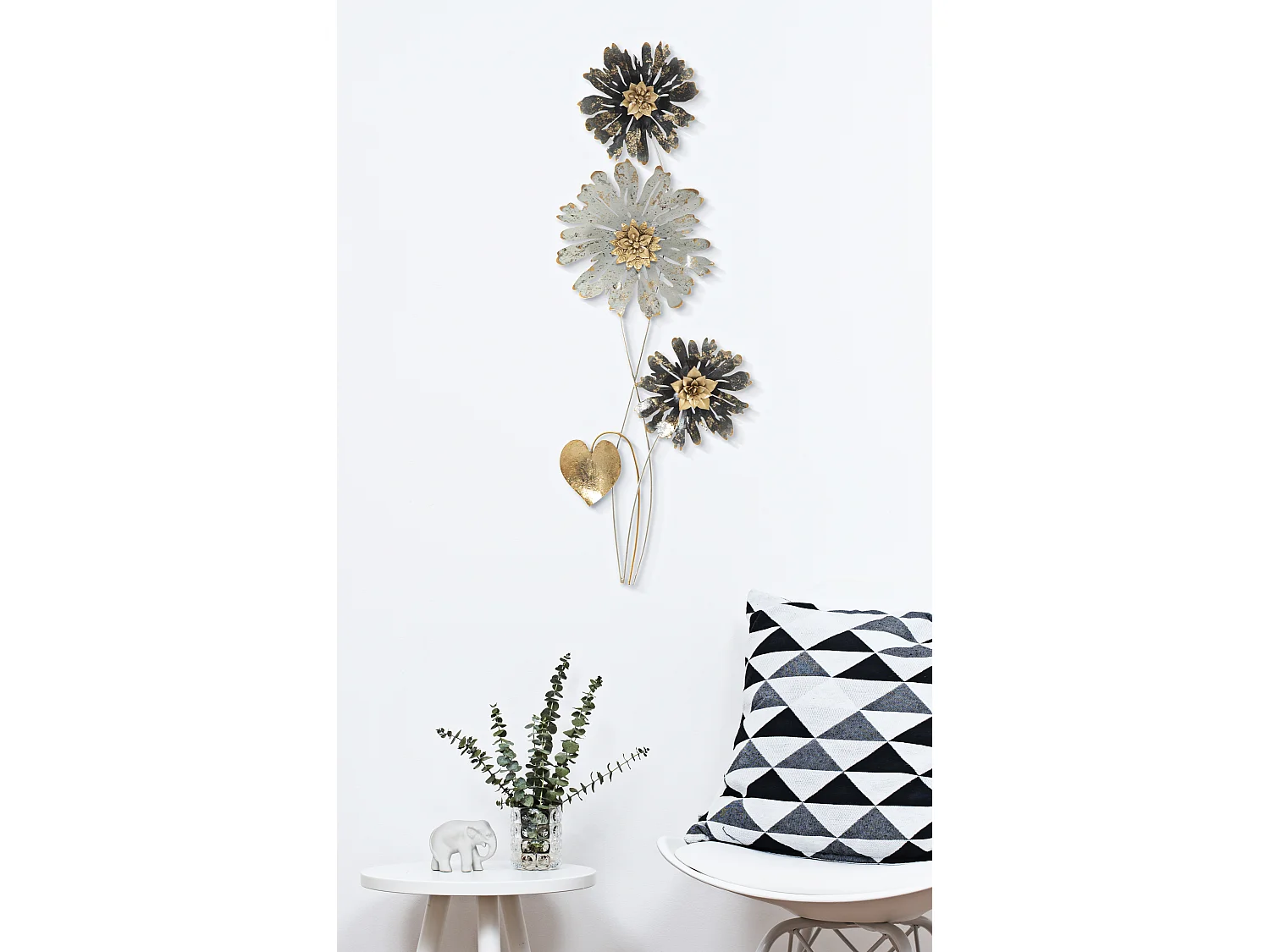 Décoration Murale en Métal "Simply" 88cm Multicolore