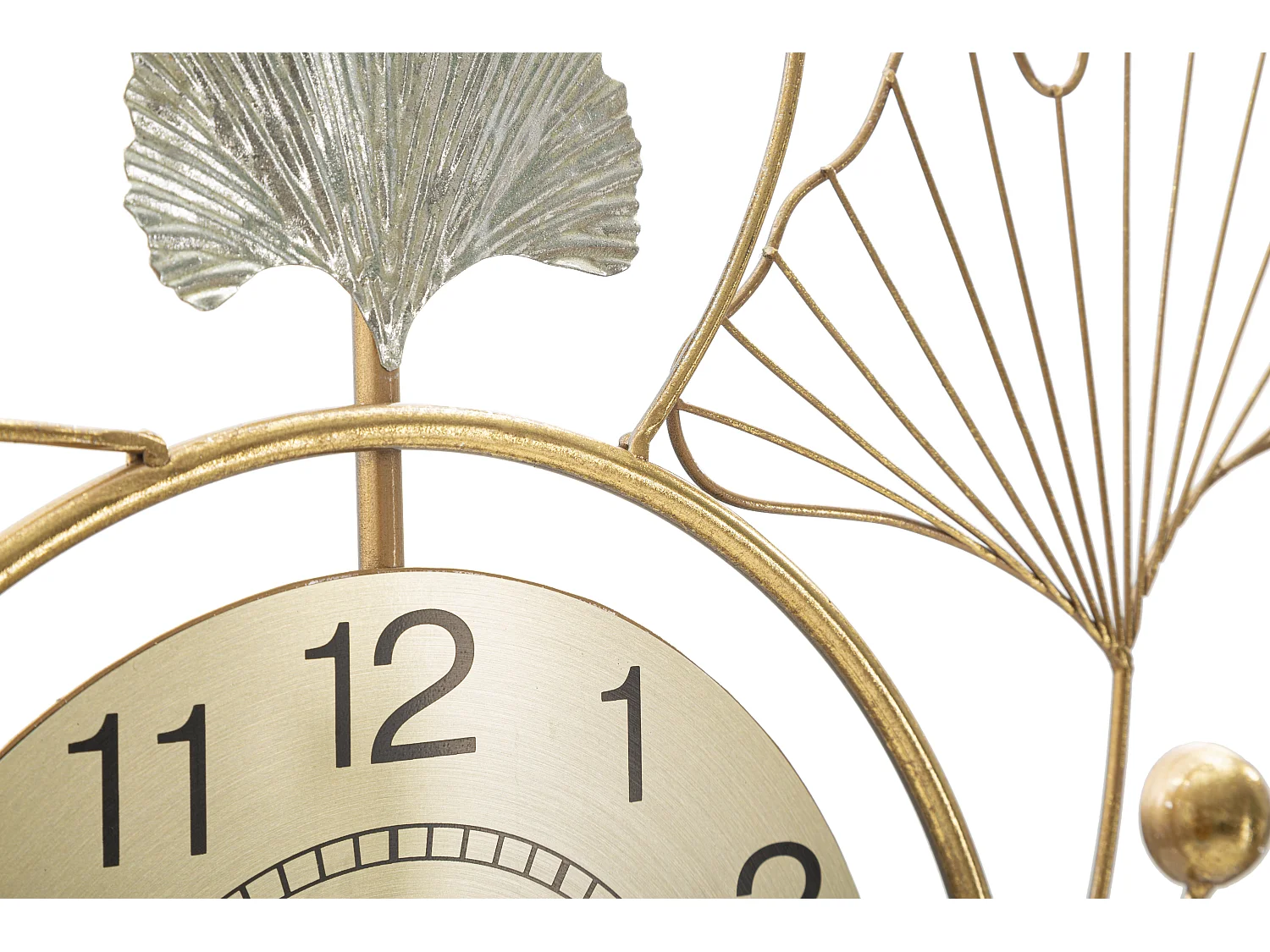 Décoration Murale Avec Horloge "Leavy" 102cm Multicolore