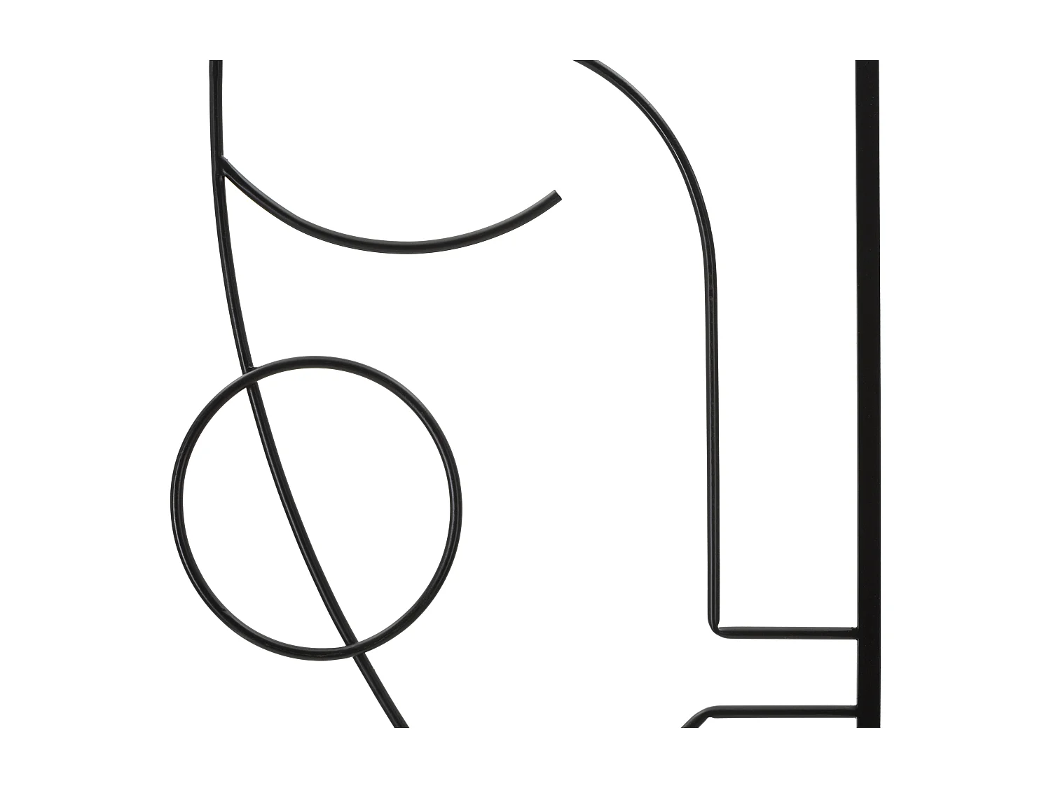 Lot de 2 Décorations Murales en Métal "Tribal" 60cm Noir