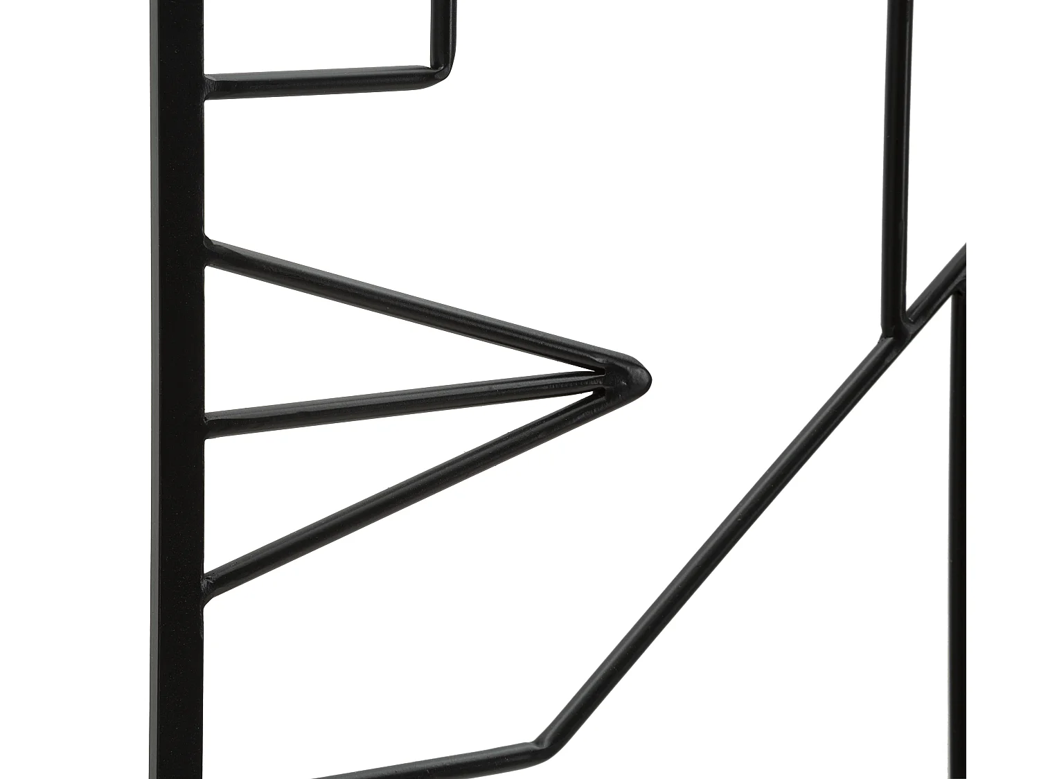 Lot de 2 Décorations Murales en Métal "Tribal" 60cm Noir