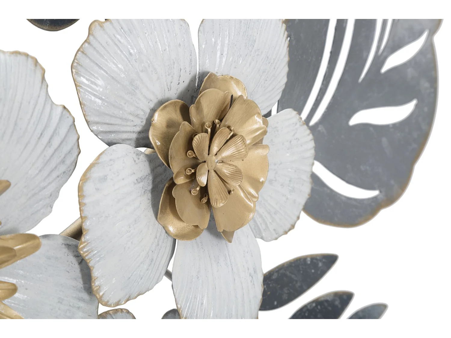 Pannello decorativo 3D in metallo multicolore cm 66x5x39