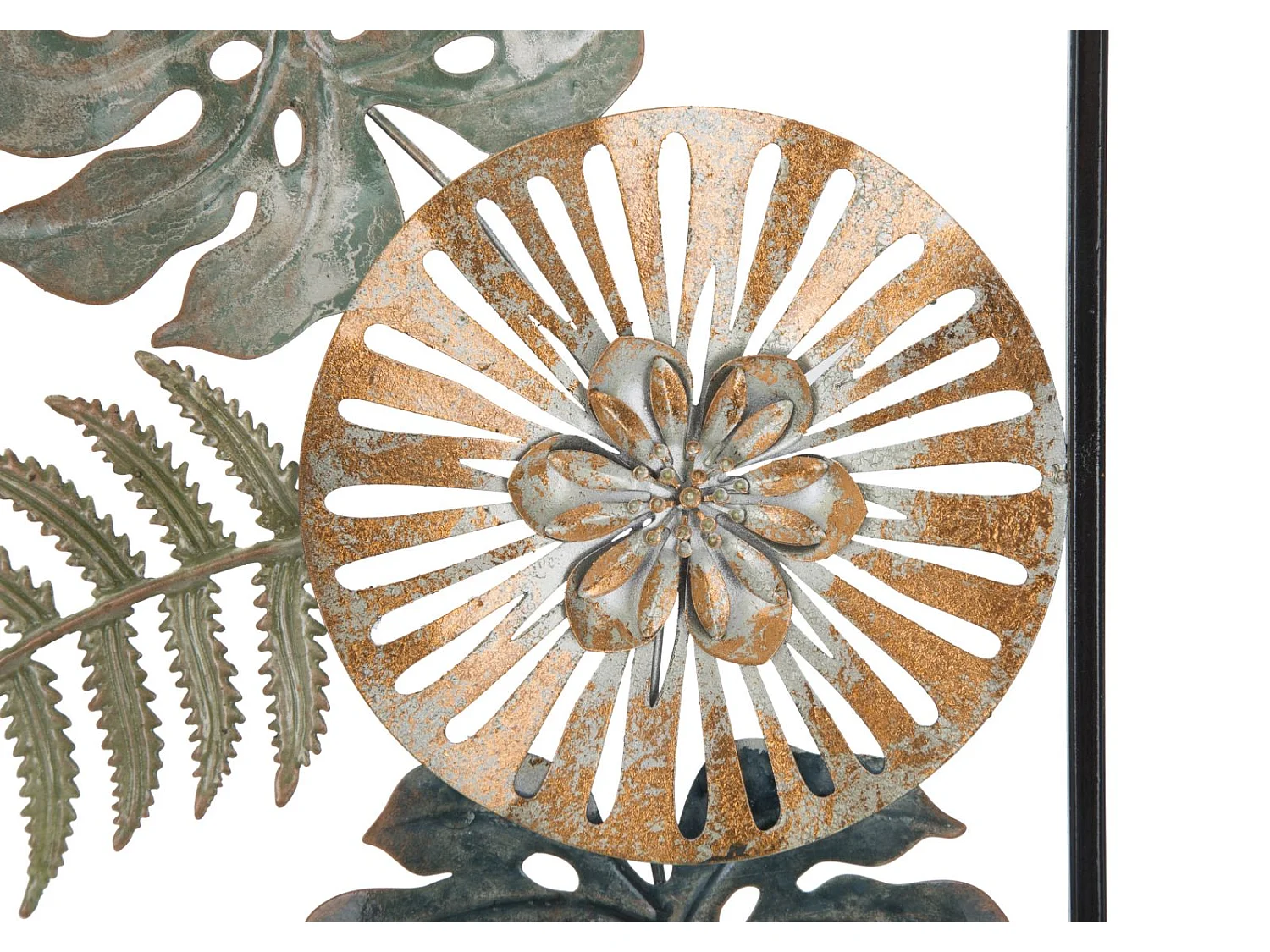 Déco Murale Encadrée en Métal "Too" 88cm Multicolore