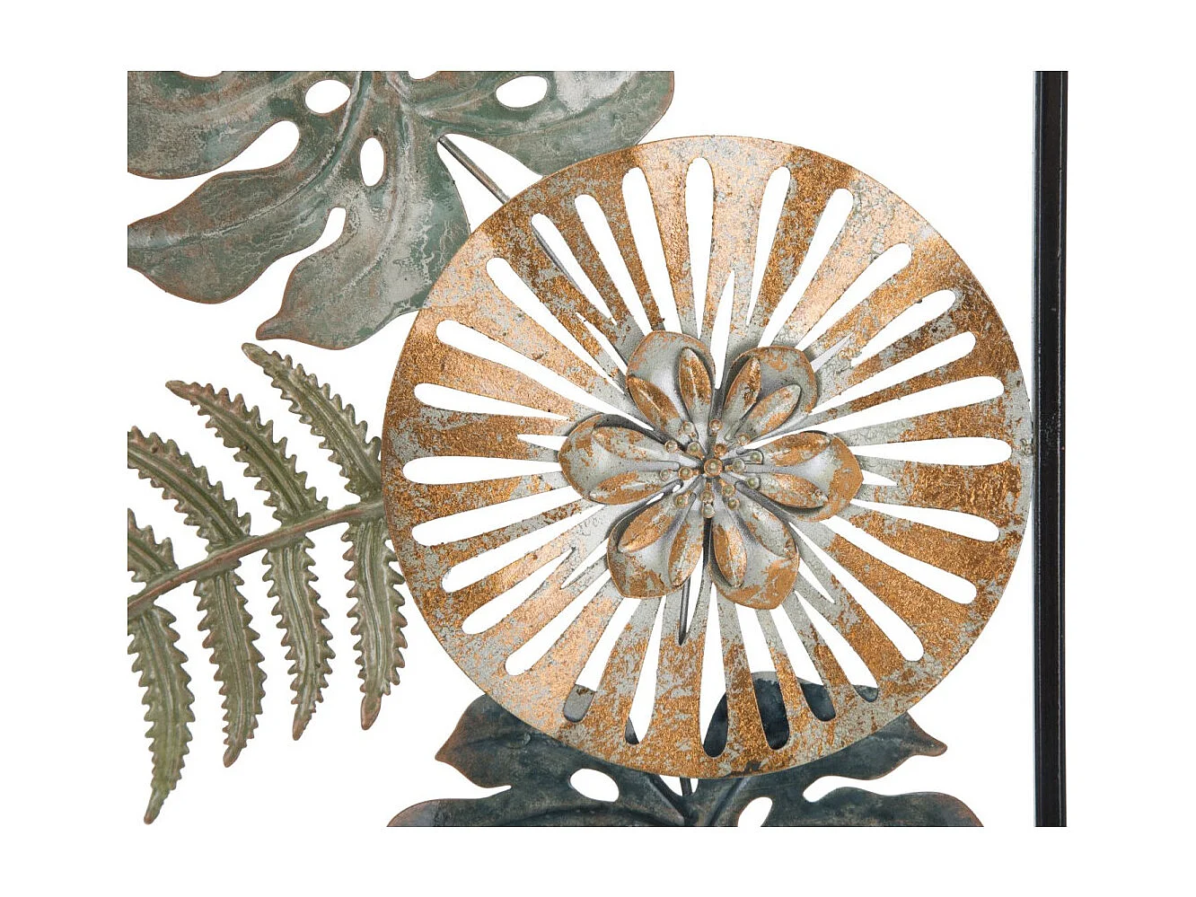 Déco Murale Encadrée en Métal "Too" 88cm Multicolore