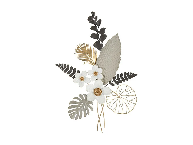 Décoration Murale en Métal "Bouq" 96cm Multicolore