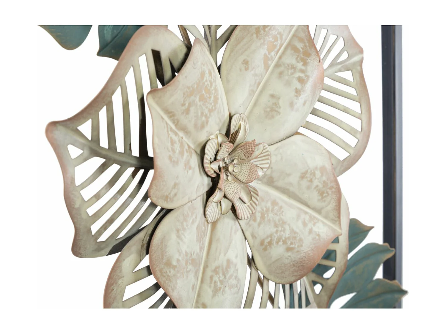 Décoration Murale Encadrée en Métal "Campur" 90cm Multicolore