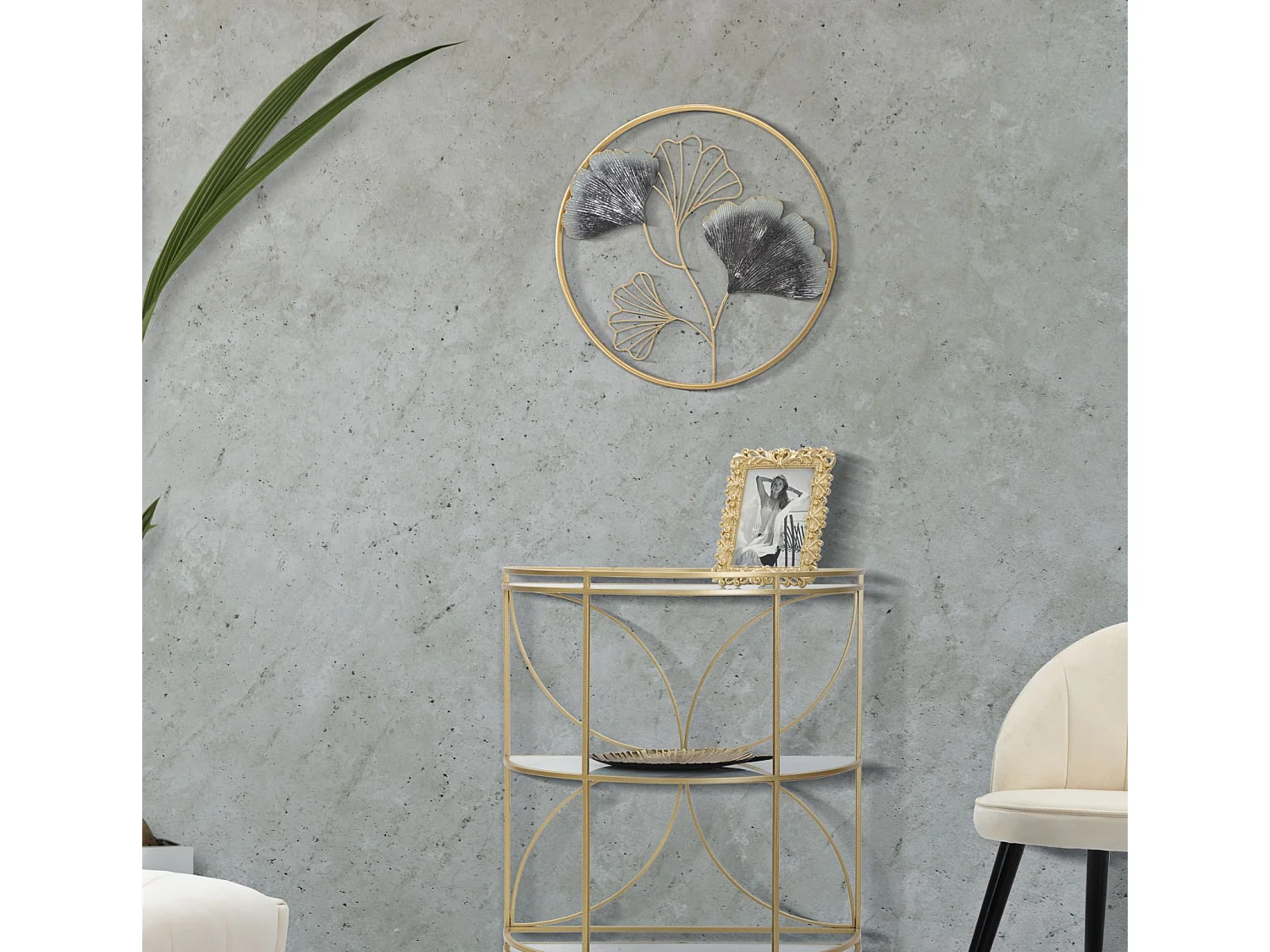 Pannello decorativo 3D in metallo multicolore Ø cm 45,5x3,5