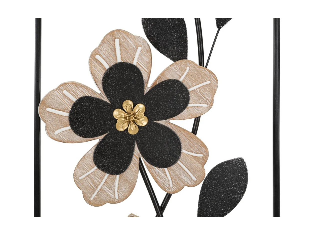 Décoration Murale Encadrée "Divakers" 70cm Noir & Naturel