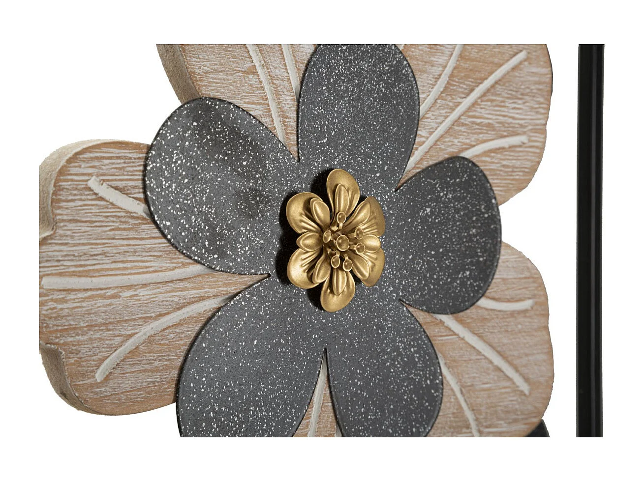 Décoration Murale Encadrée "Divakers" 70cm Noir & Naturel