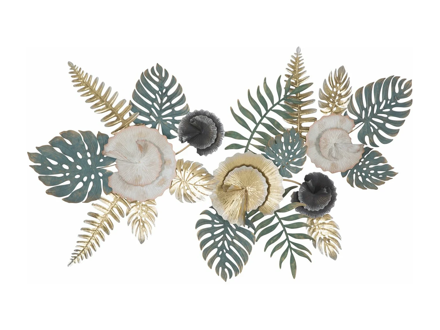 Décoration Murale en Métal "Amaz" 115cm Multicolore