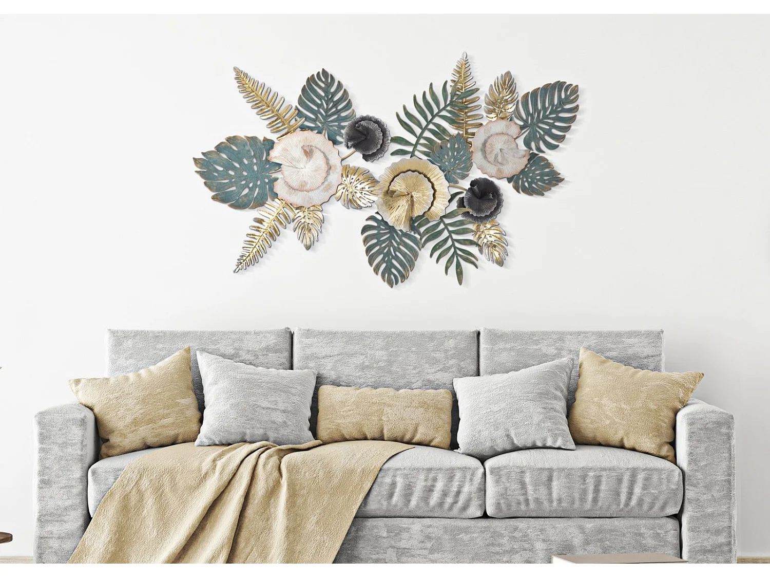Décoration Murale en Métal "Amaz" 115cm Multicolore