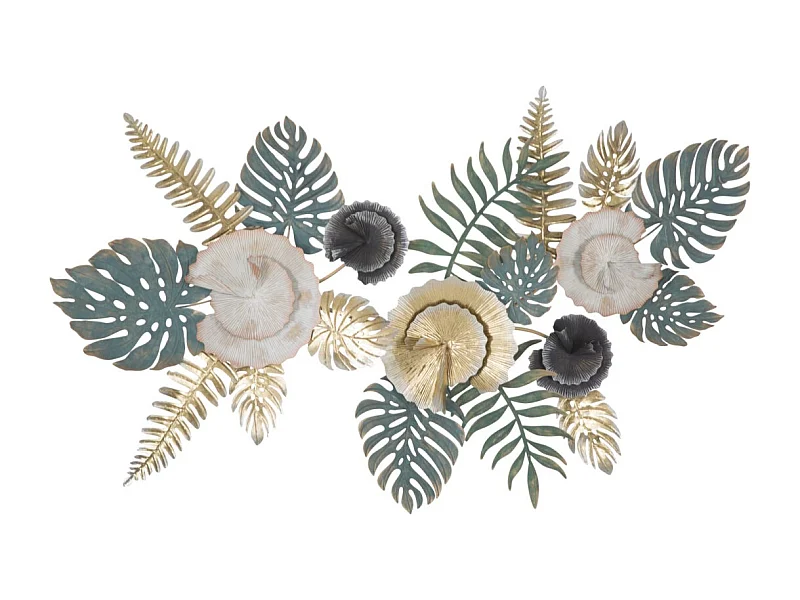 Décoration Murale en Métal "Amaz" 115cm Multicolore