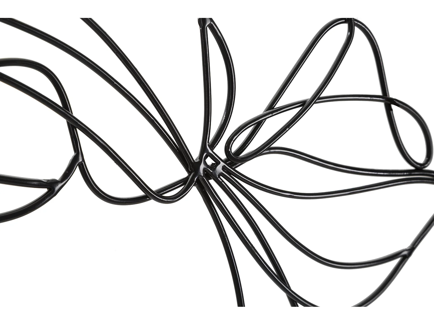 Décoration Murale en Métal "Visage" 80cm Noir