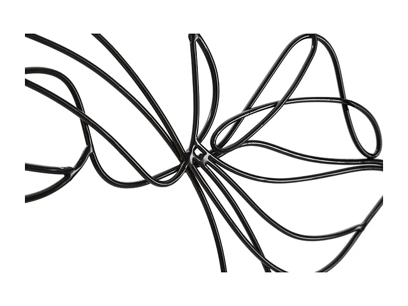 Décoration Murale en Métal "Visage" 80cm Noir