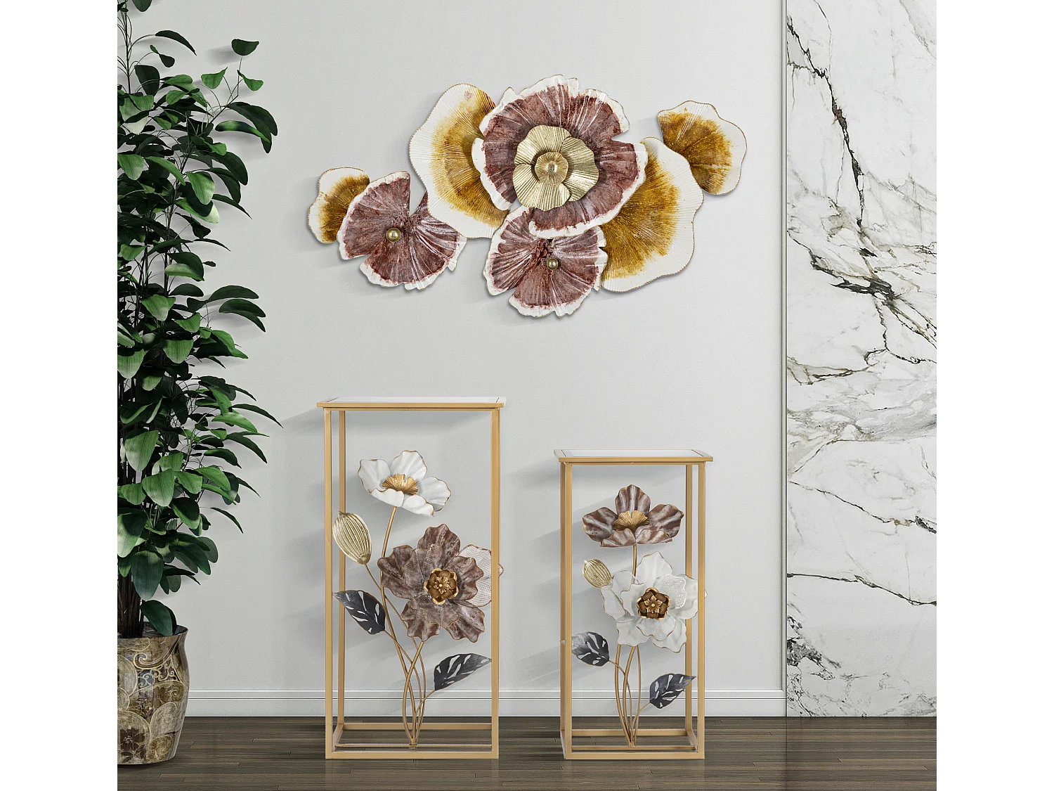 Décoration Murale en Métal "Clow" 92cm Multicolore