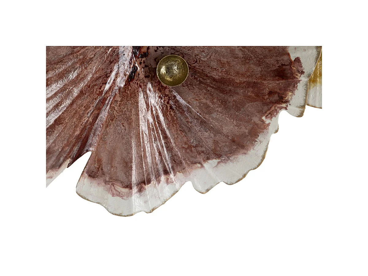 3D decoratief paneel met veelkleurige metalen bloemen, 92,1 x 8,3 x 51,4 cm