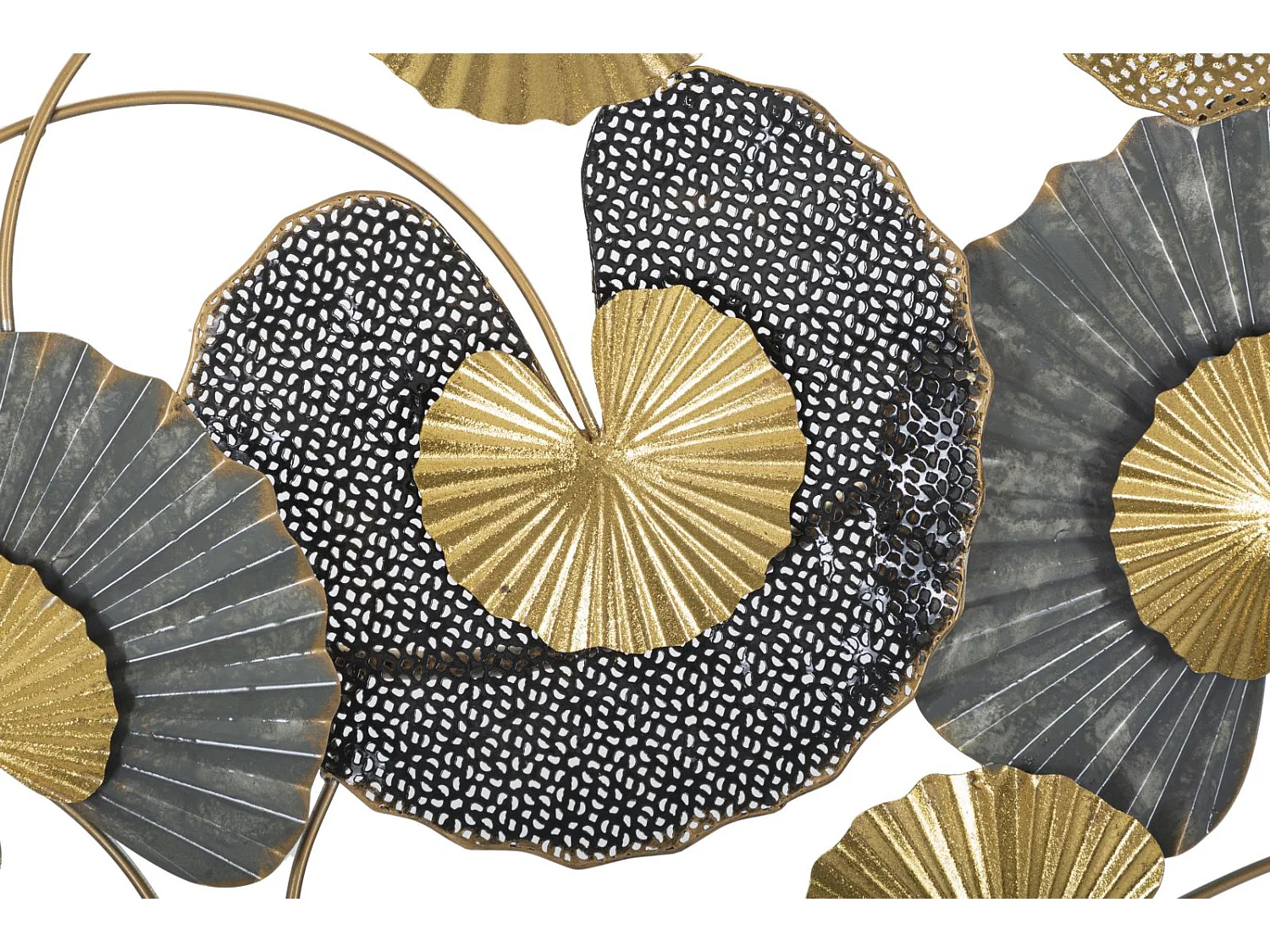 Pannello decorativo 3D in metallo multicolore cm 130,5x5x66