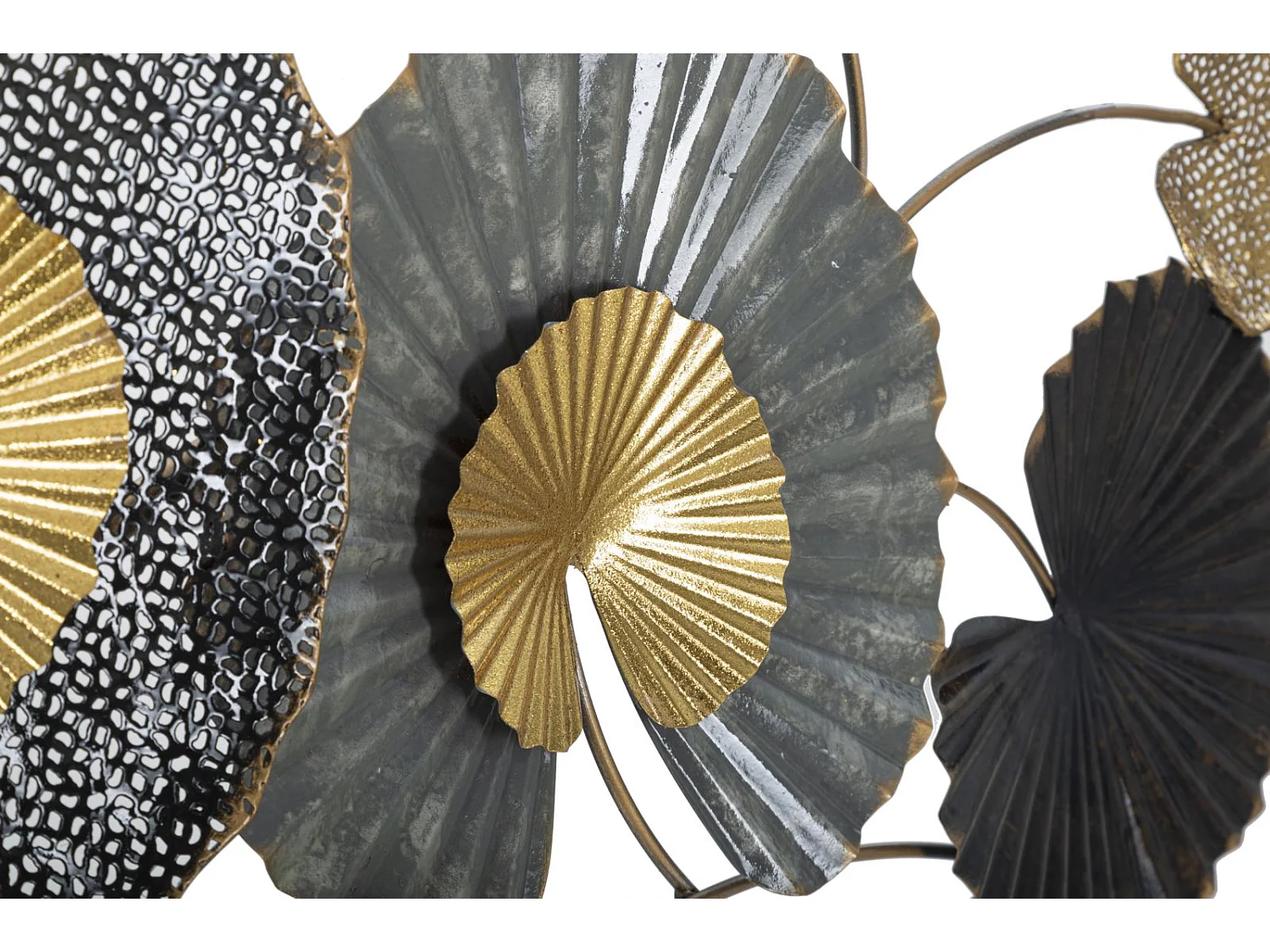 Pannello decorativo 3D in metallo multicolore cm 130,5x5x66