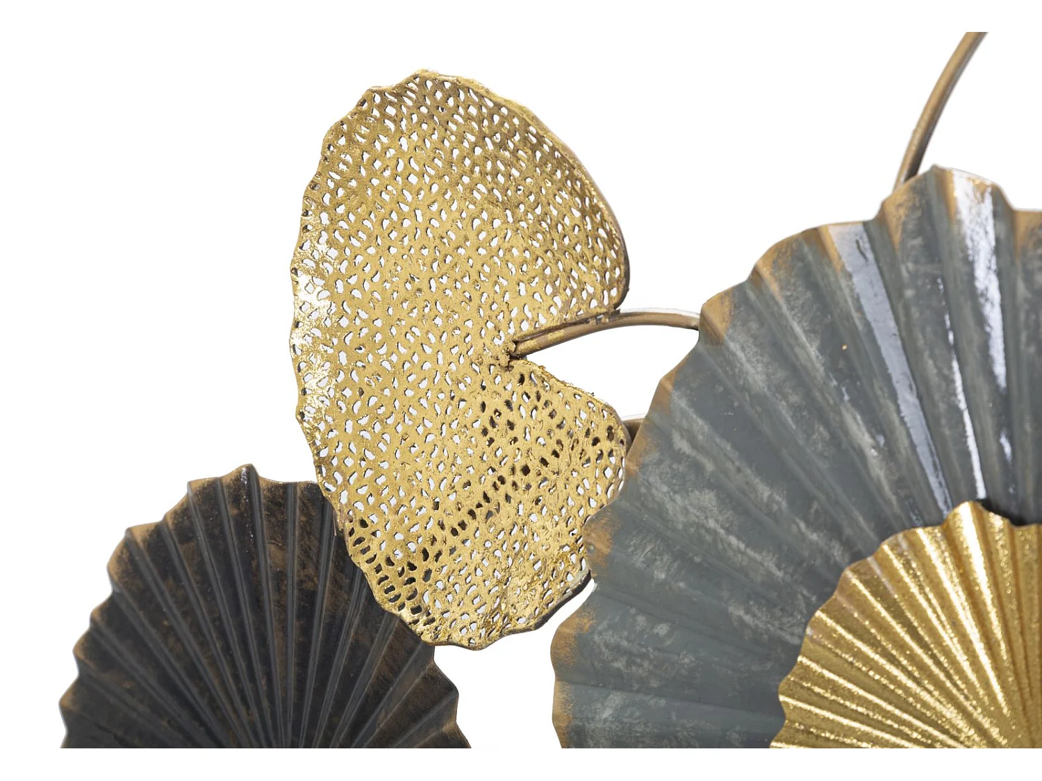 Pannello decorativo 3D in metallo multicolore cm 130,5x5x66