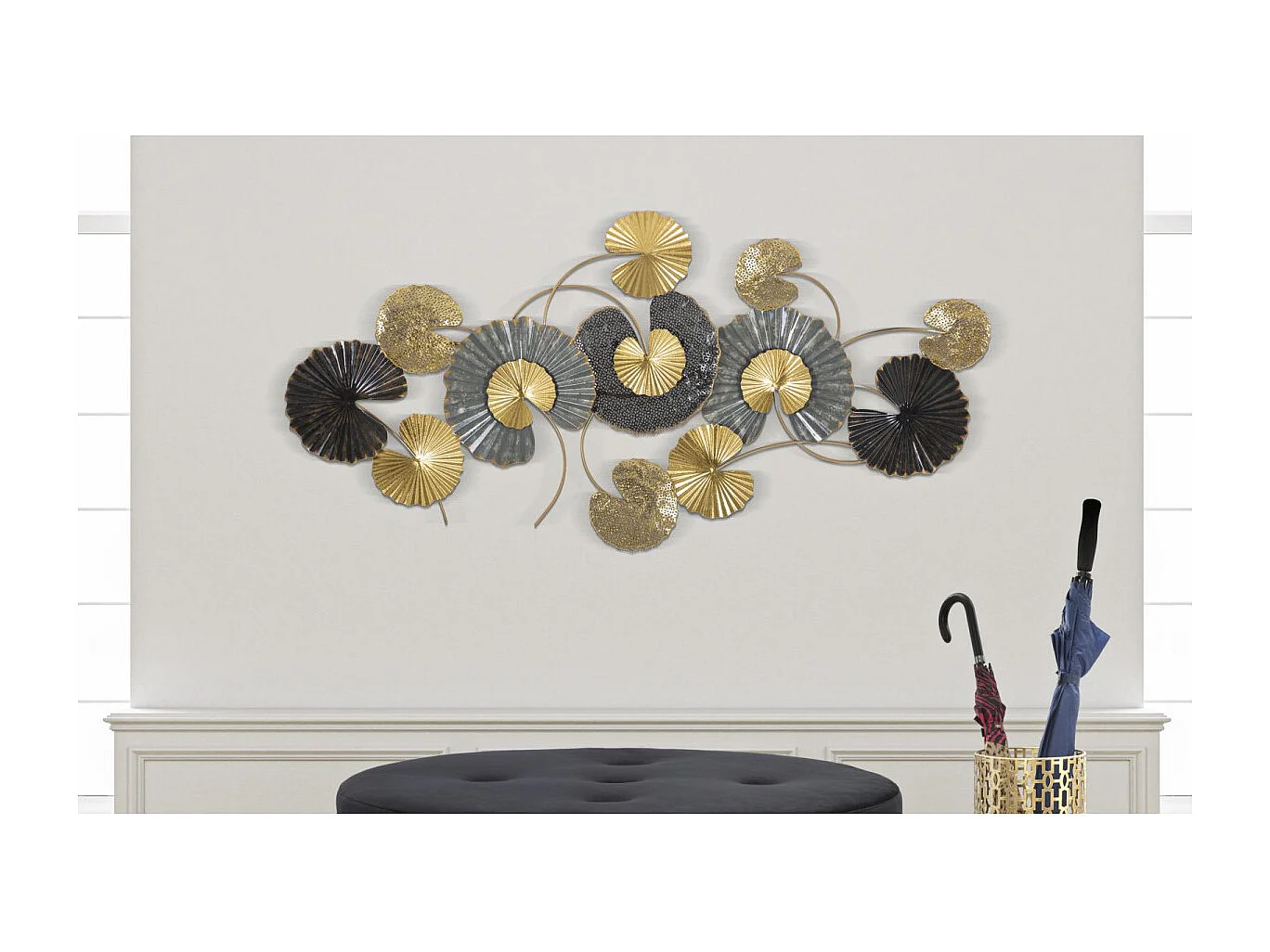 Décoration Murale en Métal "Web" 130cm Multicolore