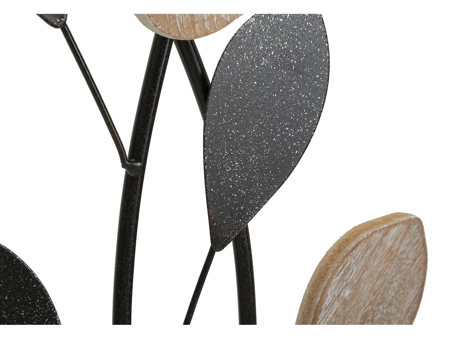 Décoration Murale Encadrée "Divaker" 70cm Noir & Naturel