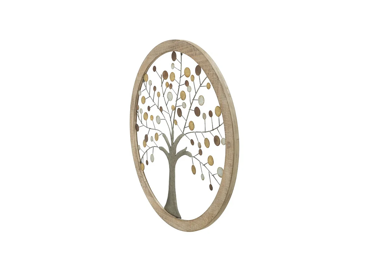 Déco Murale Ronde "Arbre de Vie" 61cm Multicolore