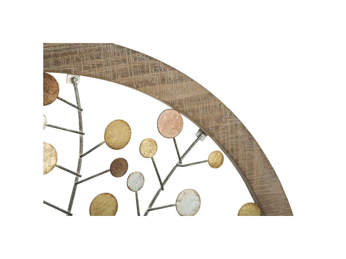 Déco Murale Ronde "Arbre de Vie" 61cm Multicolore