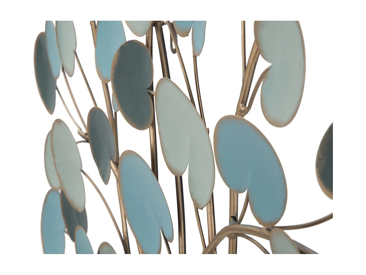 Décoration Murale en Métal "Pommier" 90cm Bleu